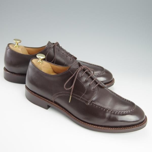 極上★(浅草)WHEEL ROBE/ウィールローブ 10.5D【定価￥58,000-★靴縁別注/(独)ワインハイマー社のボックスカーフ仕様】15078/濃茶★h201