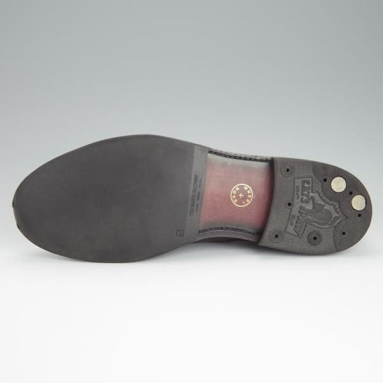 極上★(浅草)WHEEL ROBE/ウィールローブ 10.5D【定価￥58,000-★靴縁別注/(独)ワインハイマー社のボックスカーフ仕様】15078/濃茶★h201