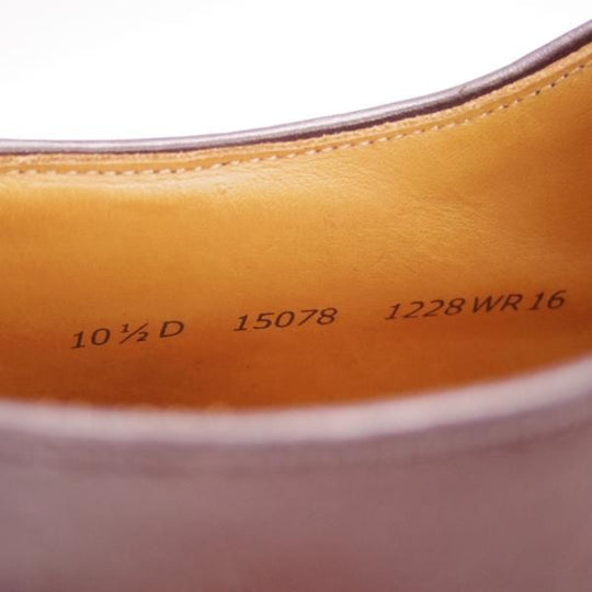 極上★(浅草)WHEEL ROBE/ウィールローブ 10.5D【定価￥58,000-★靴縁別注/(独)ワインハイマー社のボックスカーフ仕様】15078/濃茶★h201