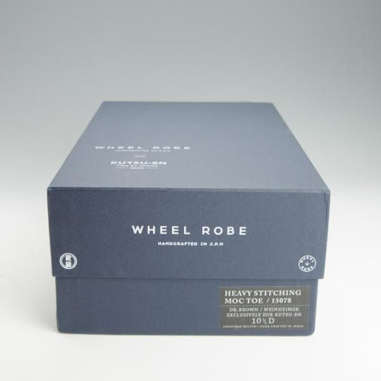 極上★(浅草)WHEEL ROBE/ウィールローブ 10.5D【定価￥58,000-★靴縁別注/(独)ワインハイマー社のボックスカーフ仕様】15078/濃茶★h201