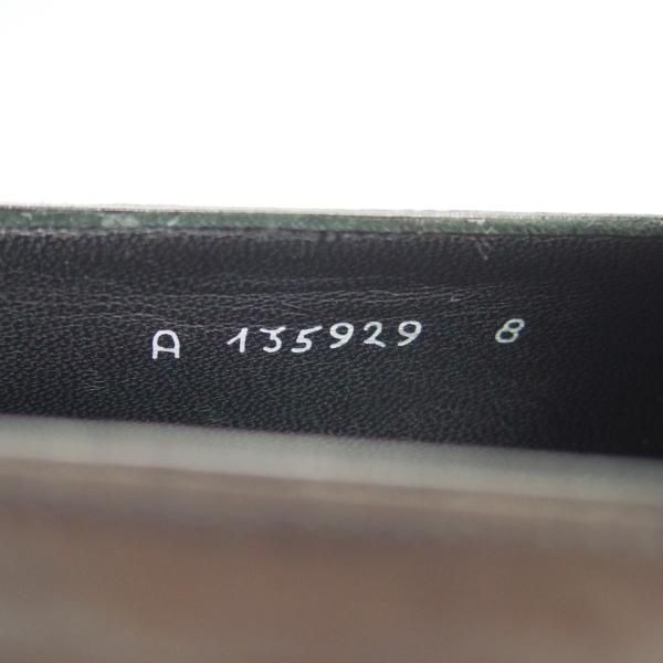 極上★(伊)タニノクリスチー SIZE 8【定価￥198,450-★最後期のコインローファー/Ascott】パティーヌ濃茶〜黒/カーフ/TANINO CRISCI★h212