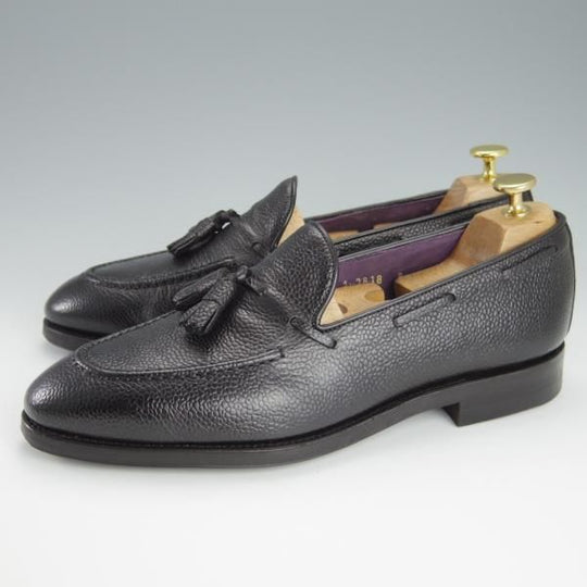 美品★(スペイン製)CARMINA/カルミナ SIZE 8【同系モデル定価￥72,600-★ダイナイトソール仕様/0289】タッセルローファー/黒★h213