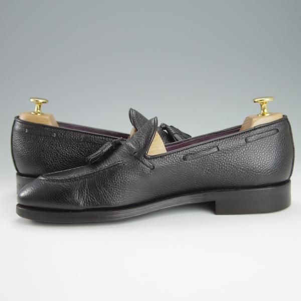 美品★(スペイン製)CARMINA/カルミナ SIZE 8【同系モデル定価￥72,600-★ダイナイトソール仕様/0289】タッセルローファー/黒★h213