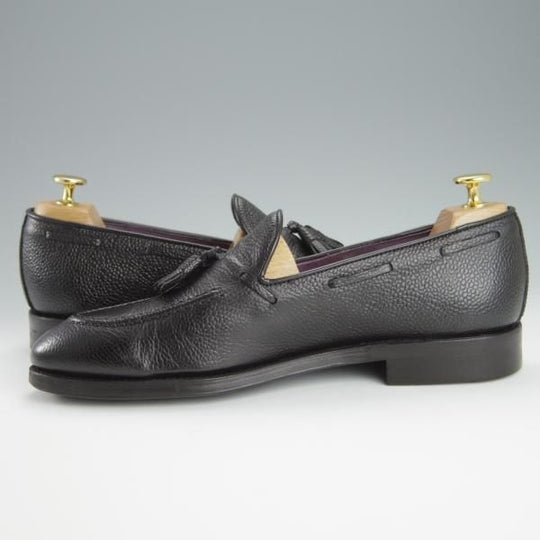 美品★(スペイン製)CARMINA/カルミナ SIZE 8【同系モデル定価￥72,600-★ダイナイトソール仕様/0289】タッセルローファー/黒★h213