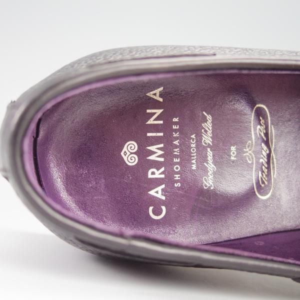 美品★(スペイン製)CARMINA/カルミナ SIZE 8【同系モデル定価￥72,600-★ダイナイトソール仕様/0289】タッセルローファー/黒★h213