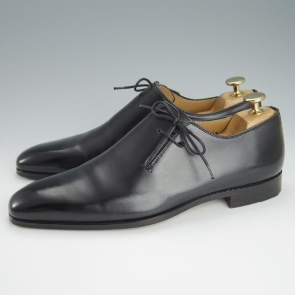 極美品★(スペイン製)マグナーニ SIZE 38【★ボロネーゼ製法/サイドレース】18910/カーフ/黒/メンズ/MAGNANNI★h215