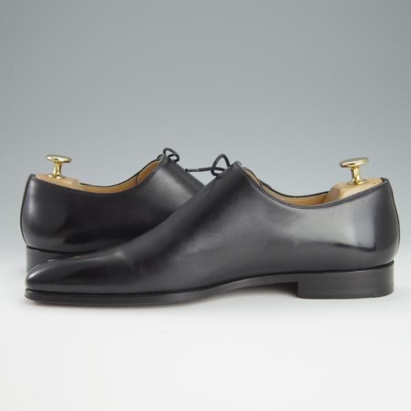 極美品★(スペイン製)マグナーニ SIZE 38【★ボロネーゼ製法/サイドレース】18910/カーフ/黒/メンズ/MAGNANNI★h215
