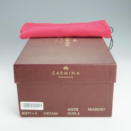 美品★(スペイン製)CARMINA/カルミナ SIZE 6【定価￥72,600-★リボンローファー/80371】UETAMラスト/スエード/MARINO/紺/メンズ★h218