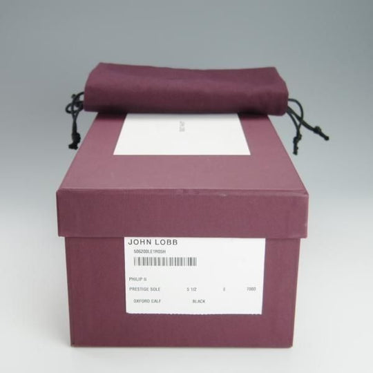 極美品★ジョンロブ 5.5E【定価￥264,000-★プレステージライン/Philip2/フィリップ2】7000ラスト/カーフ/黒/メンズ/JOHN LOBB★h221