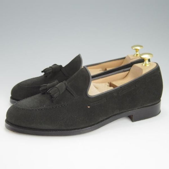 極美品★クロケット&ジョーンズ 6E【定価￥86,900-★CAVENDISH 3/キャベンディッシュ3】タッセルローファー/黒/Crockett&Jones★h222