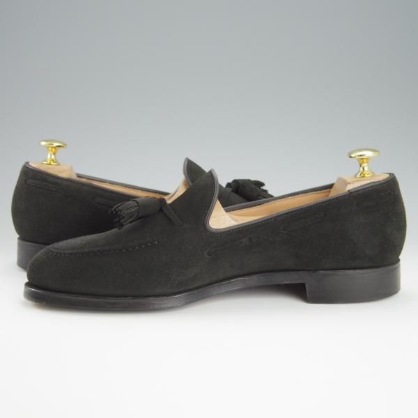 極美品★クロケット&ジョーンズ 6E【定価￥86,900-★CAVENDISH 3/キャベンディッシュ3】タッセルローファー/黒/Crockett&Jones★h222