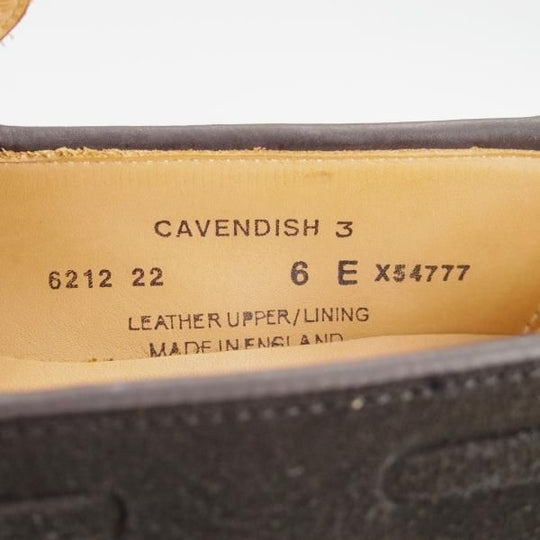 極美品★クロケット&ジョーンズ 6E【定価￥86,900-★CAVENDISH 3/キャベンディッシュ3】タッセルローファー/黒/Crockett&Jones★h222