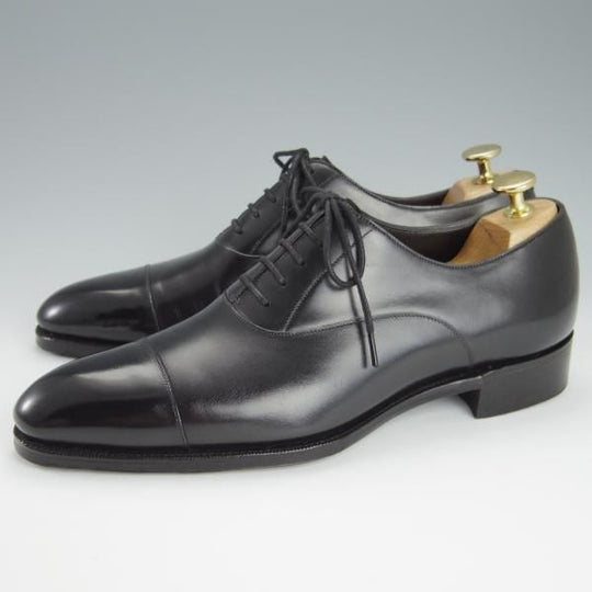 極美品★(英)ガジアーノ&ガーリング 6E【現行モデル定価￥220,000-★DECOラスト/OXFORD】ストレートチップ/黒/GAZIANO&GIRLING★h223