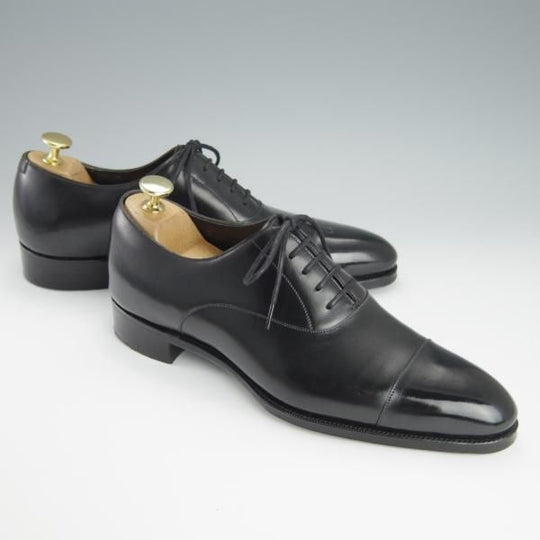 極美品★(英)ガジアーノ&ガーリング 6E【現行モデル定価￥220,000-★DECOラスト/OXFORD】ストレートチップ/黒/GAZIANO&GIRLING★h223