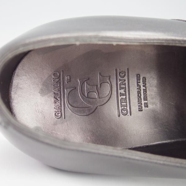 極美品★(英)ガジアーノ&ガーリング 6E【現行モデル定価￥220,000-★DECOラスト/OXFORD】ストレートチップ/黒/GAZIANO&GIRLING★h223