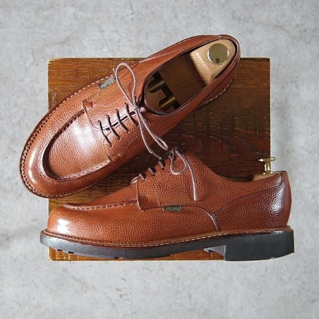 ★パラブーツ SIZE 7.5【現行定価￥71,500-★飾りコバ仕様のシャンボード/CHAMBORD】Uチップ/茶/グレインレザー/メンズ/Paraboot★h224