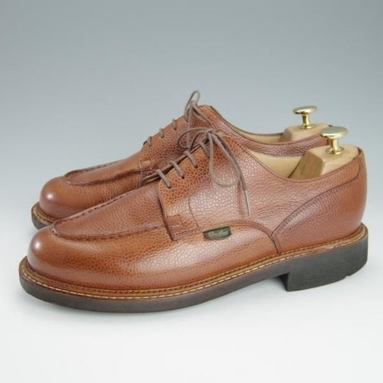 ★パラブーツ SIZE 7.5【現行定価￥71,500-★飾りコバ仕様のシャンボード/CHAMBORD】Uチップ/茶/グレインレザー/メンズ/Paraboot★h224