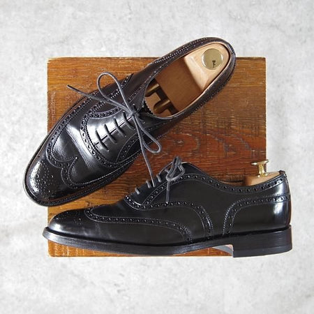 ★チャーチ 65F/UK6.5【現行定価￥160,600-★チェットウィンド/CHETWYND】173ラスト/フルブローグ/カーフ/黒/メンズ/Church's★h216