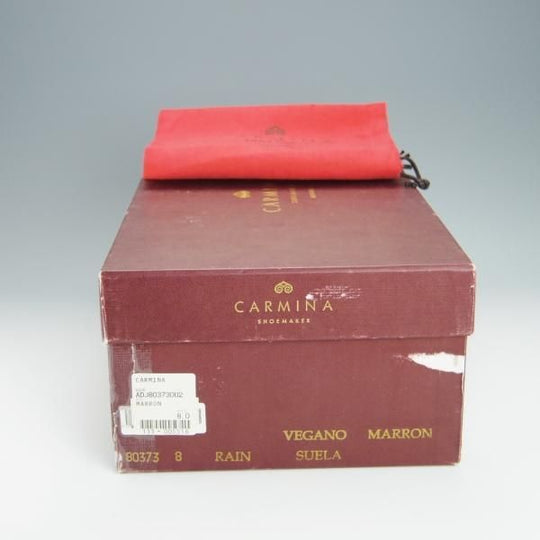 未使用★(スペイン製)CARMINA/カルミナ SIZE 8【定価￥75,900-★クレセントブローグ/RAINラスト】80373/カーフ/茶/メンズ★h227