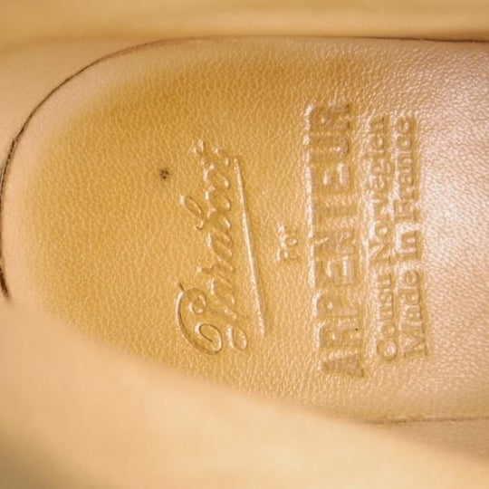 未使用★パラブーツ SIZE 7.5【定価￥70,400-★(仏)ARPENTEUR別注/BERGERAC】ベルジュラック/スエード/薄茶/メンズ/Paraboot★h228