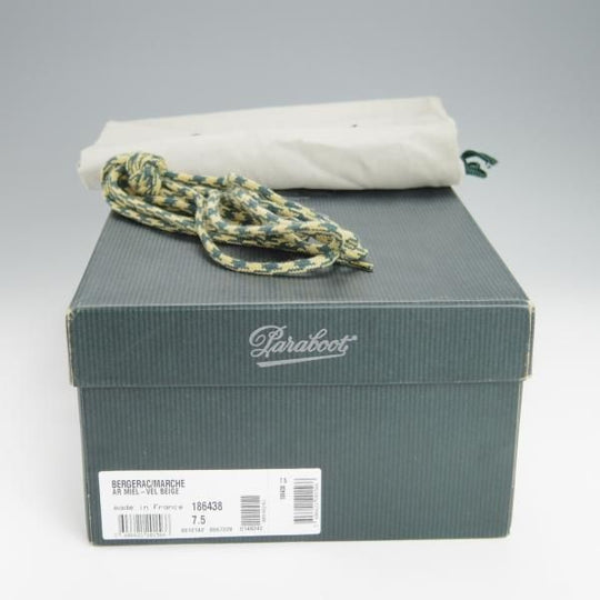 未使用★パラブーツ SIZE 7.5【定価￥70,400-★(仏)ARPENTEUR別注/BERGERAC】ベルジュラック/スエード/薄茶/メンズ/Paraboot★h228