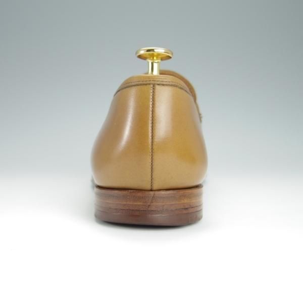 極上★クロケット&ジョーンズ 7.5E【現行定価￥83,600-★BOSTON 2/ボストン】コインローファー/カーフ/薄茶/メンズ/Crockett&Jones★h229