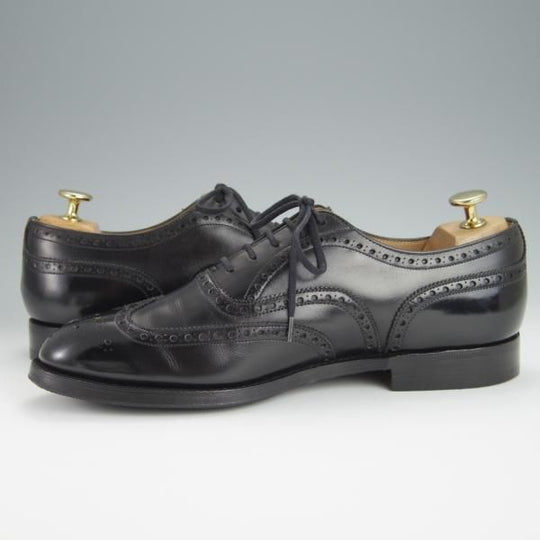 極上★チャーチ 70G/UK7【現行定価￥136,400-★73ラスト/CHETWYND/チェットウィンド】4都市ロゴ過渡期/フルブローグ/黒/Church's★h231