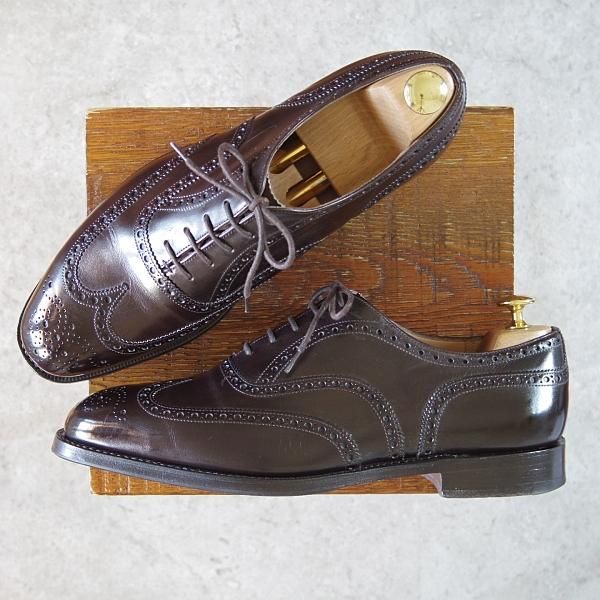 極上★チャーチ 85G/UK8.5【定価￥136,400-★チェットウィンド/CHETWYND】173ラスト/フルブローグ/カーフ/濃茶/メンズ/Church's★h232