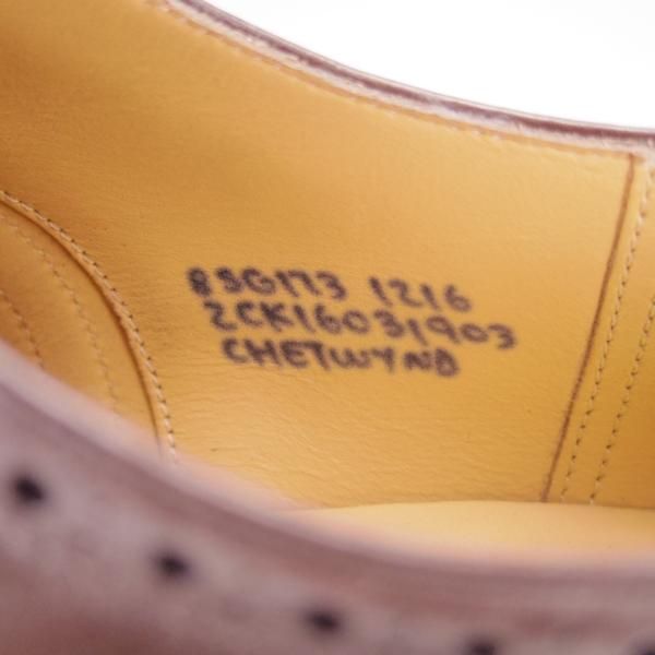 極上★チャーチ 85G/UK8.5【定価￥136,400-★チェットウィンド/CHETWYND】173ラスト/フルブローグ/カーフ/濃茶/メンズ/Church's★h232