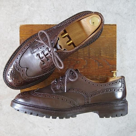 極上★トリッカーズ SIZE 8.5【現行定価￥90,200-★BOURTON/バートン】M5633/コマンドソール/濃茶/カントリーシューズ/短靴/Tricker's★h233