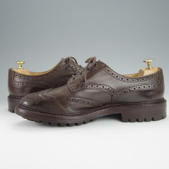 極上★トリッカーズ SIZE 8.5【現行定価￥90,200-★BOURTON/バートン】M5633/コマンドソール/濃茶/カントリーシューズ/短靴/Tricker's★h233