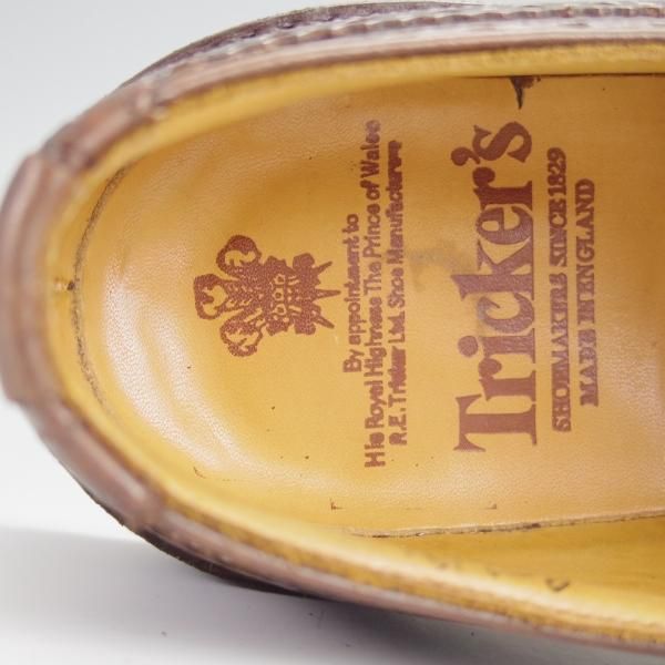 極上★トリッカーズ SIZE 8.5【現行定価￥90,200-★BOURTON/バートン】M5633/コマンドソール/濃茶/カントリーシューズ/短靴/Tricker's★h233