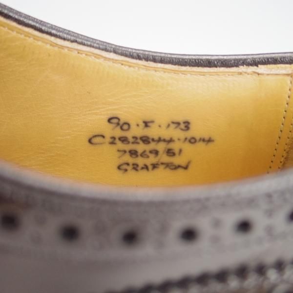極上★チャーチ 90F/UK9【定価￥137,500-★グラフトン/GRAFTON】173ラスト/ポリッシュドバインダーカーフ/フルブローグ/Church's★h234