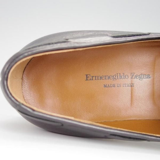 未使用★(伊)エルメネジルド・ゼニア(レディース) SIZE 37【★タッセルローファー】カーフ/黒/Ermenegildo Zegna★h235
