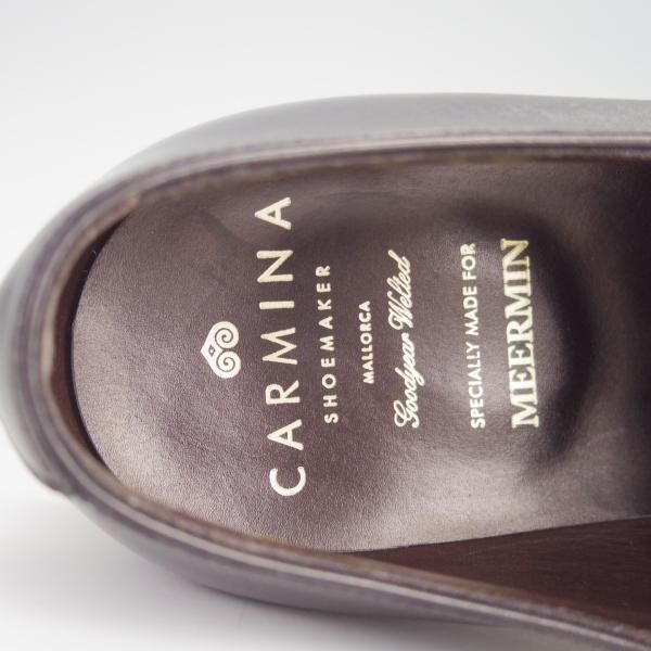 美品★(スペイン製)CARMINA/カルミナ SIZE 6.5【モデル定価￥72,600-★MEERMIN別注/80236】SIMPSOMラスト/ストレートチップ/黒★h238