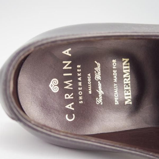 美品★(スペイン製)CARMINA/カルミナ SIZE 6.5【モデル定価￥72,600-★MEERMIN別注/80236】SIMPSOMラスト/ストレートチップ/黒★h238