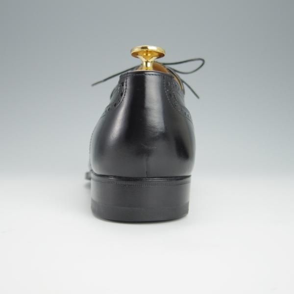 未使用★(伊)エンツォ・ボナフェ SIZE 7【ハンドソーンウェルテッド製法★MAGNUM別注/フルブローグ】カーフ/黒/メンズ/Enzo Bonafe★h249