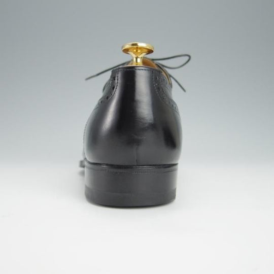 未使用★(伊)エンツォ・ボナフェ SIZE 7【ハンドソーンウェルテッド製法★MAGNUM別注/フルブローグ】カーフ/黒/メンズ/Enzo Bonafe★h249