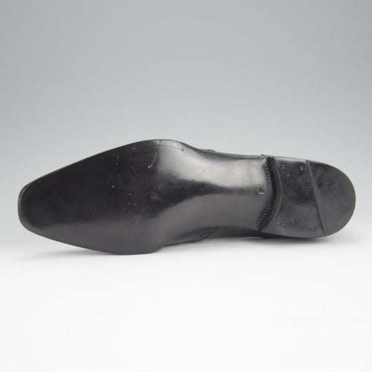 未使用★(伊)エンツォ・ボナフェ SIZE 7【ハンドソーンウェルテッド製法★MAGNUM別注/フルブローグ】カーフ/黒/メンズ/Enzo Bonafe★h249