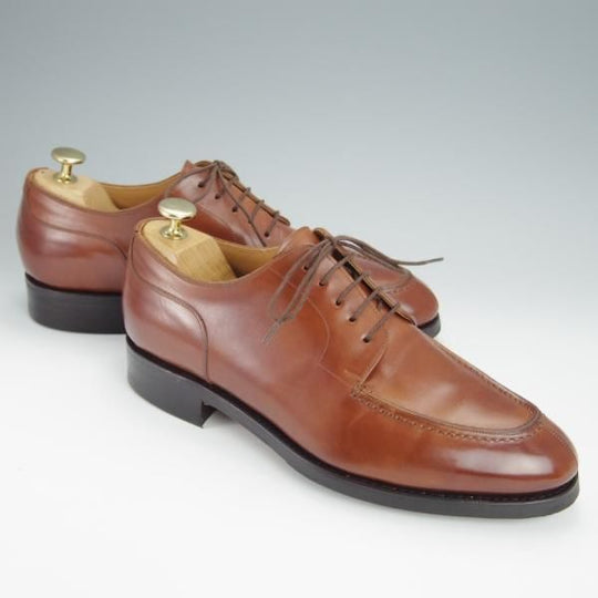 極美品★(スペイン製)YANKO/ヤンコ SIZE 7【グッドイヤーウェルテッド製法★Uチップ/104632】カーフ/茶/メンズ★h252