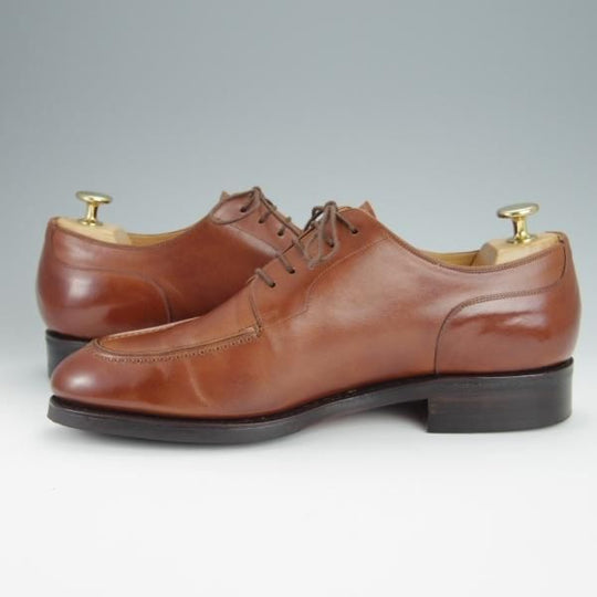 極美品★(スペイン製)YANKO/ヤンコ SIZE 7【グッドイヤーウェルテッド製法★Uチップ/104632】カーフ/茶/メンズ★h252