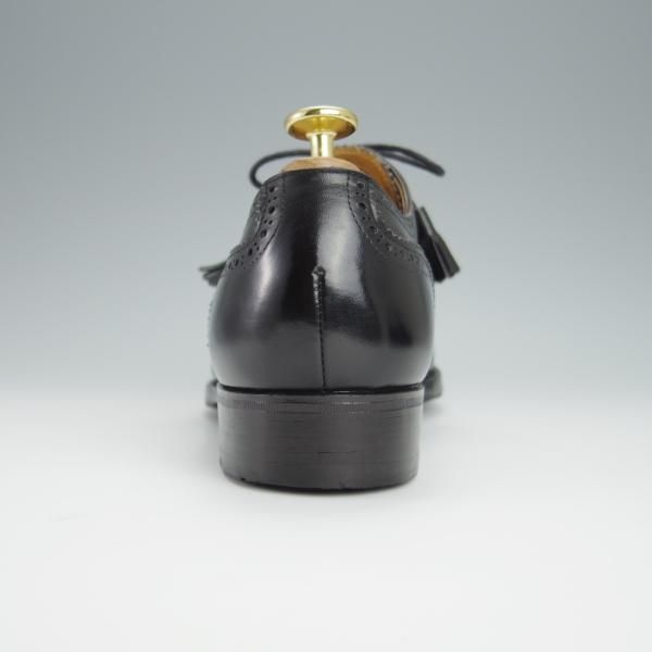 極上★三陽山長 SIZE 6.5【タッセル付き★ダービーシューズ/R309ラスト】カーフ/黒/メンズ/SanyoYamacho★h254