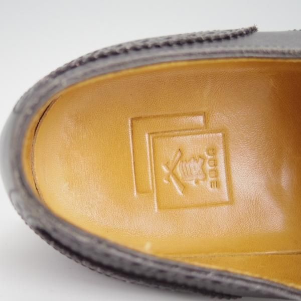 極上★三陽山長 SIZE 6.5【タッセル付き★ダービーシューズ/R309ラスト】カーフ/黒/メンズ/SanyoYamacho★h254