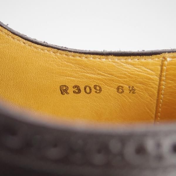 極上★三陽山長 SIZE 6.5【タッセル付き★ダービーシューズ/R309ラスト】カーフ/黒/メンズ/SanyoYamacho★h254