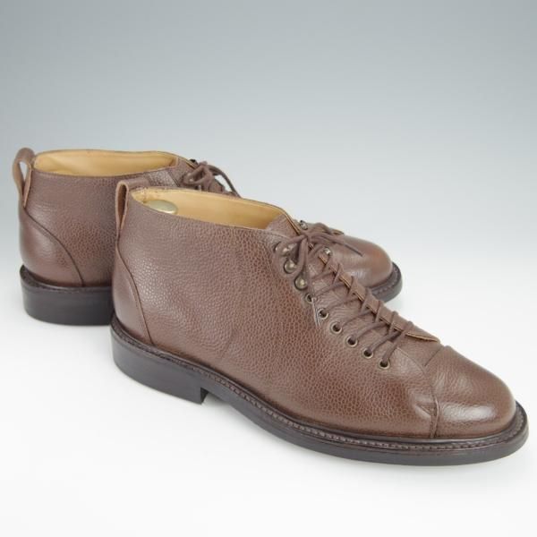 極美品★(英)グレンソン 8D【ダイナイトソール仕様★G-ONEライン/G1/モンキーブーツ】11242/グレインレザー/茶/メンズ/GRENSON★h255