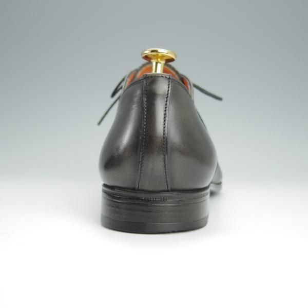 極美品★(伊)サントーニ SIZE 7【★ストレートチップ/11011】カーフ/灰〜黒/メンズ/Santoni★h256