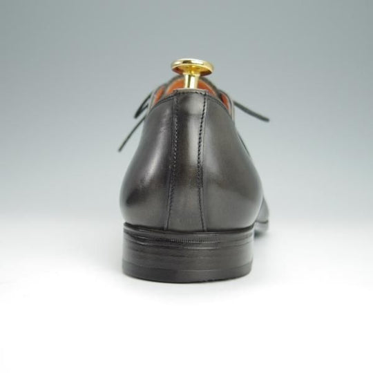 極美品★(伊)サントーニ SIZE 7【★ストレートチップ/11011】カーフ/灰〜黒/メンズ/Santoni★h256