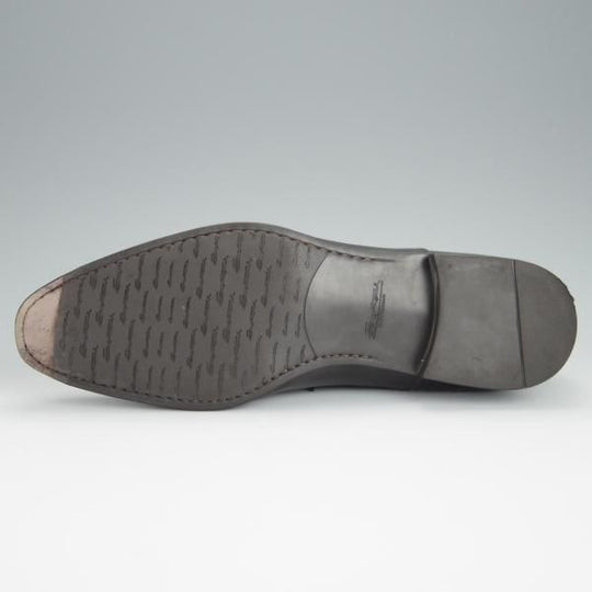 極美品★(伊)サントーニ SIZE 7【★ストレートチップ/11011】カーフ/灰〜黒/メンズ/Santoni★h256