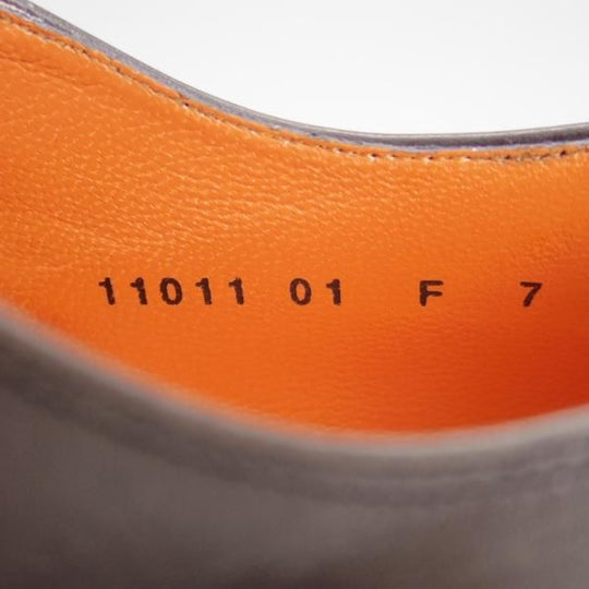 極美品★(伊)サントーニ SIZE 7【★ストレートチップ/11011】カーフ/灰〜黒/メンズ/Santoni★h256