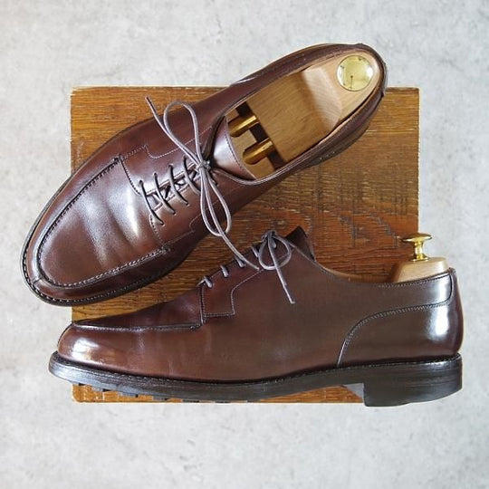 ★クロケット&ジョーンズ 8.5E【現行定価￥88,000-★モールトン/MORETON】リッジウェイソール/カーフ/濃茶/メンズ/Crockett&Jones★h260